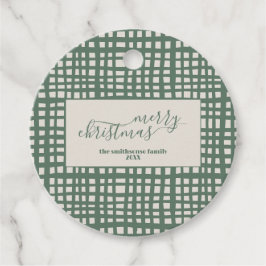 Ivory Christmas Sage elegant Geschenkanhänger