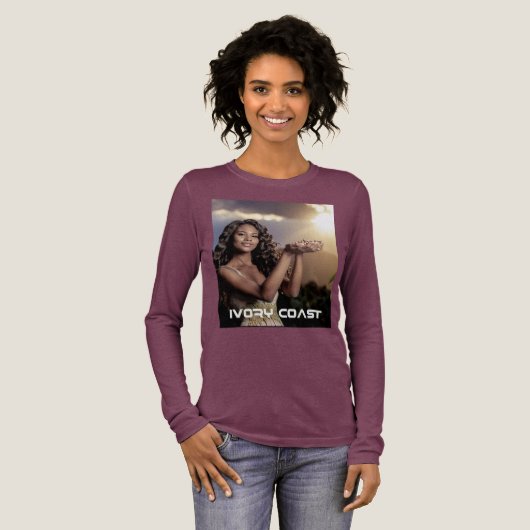 IVORY COAST - COCOA Tri-Blend SHIRT (Volle Vorderseite)