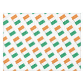 IVORY COAST FLAG MAP Stilvolle, Patriotische Ivori Tischdecke (Vorderseite (Horizontal))