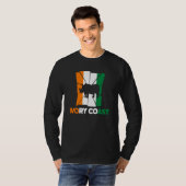 Ivory Coast Ivorian Ivory Coast Flag Rhinoceros Si T-Shirt (Vorne ganz)