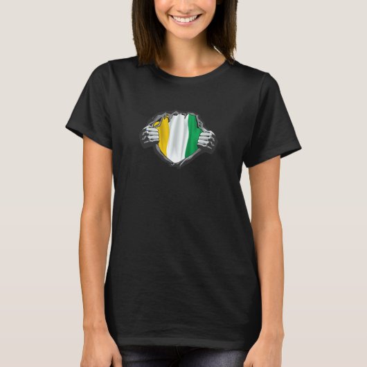 Ivory coast ripped  show your heart T-Shirt (Vorderseite)