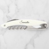 Ivory Color Personalized Wedding Bridesmaid Kellnermesser (Rückseite)