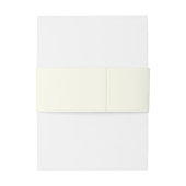 Ivory Color Simple Stylized Name Wedding Einladungsbanderole (Rückseitenbeispiel)