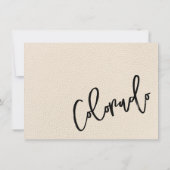 Ivory Colorado Passport Dankeskarte (Rückseite)