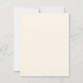 Ivory Coquette Bow Wedding RSVP Karte (Rückseite)