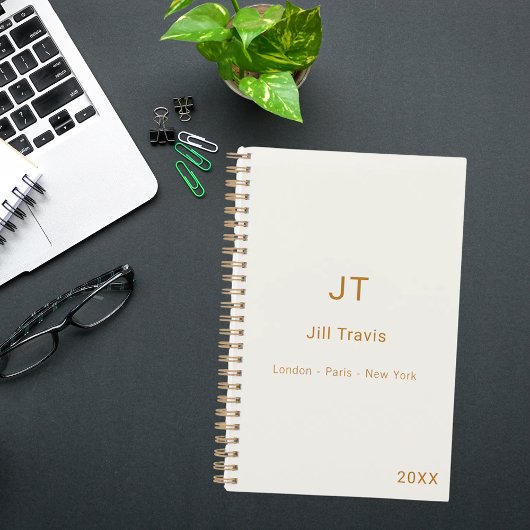 Ivory cream gold modern minimalist luxury 2026 planer