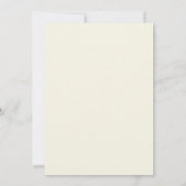 Ivory Cream Minimalist Frame Wedding Einladung (Rückseite)