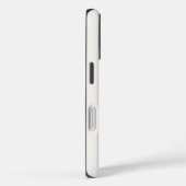 Ivory Cream Modern Script Monogram Name Case-Mate iPhone Hülle (Rückseite / Rechts)