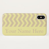 Ivory Cream Neutral Chevrons Case-Mate iPhone Hülle (Rückseite (Horizontal))