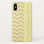 Ivory Cream Neutral Chevrons Case-Mate iPhone Hülle (Rückseite)
