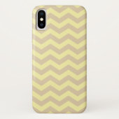 Ivory Cream Neutral Chevrons Case-Mate iPhone Hülle (Rückseite)