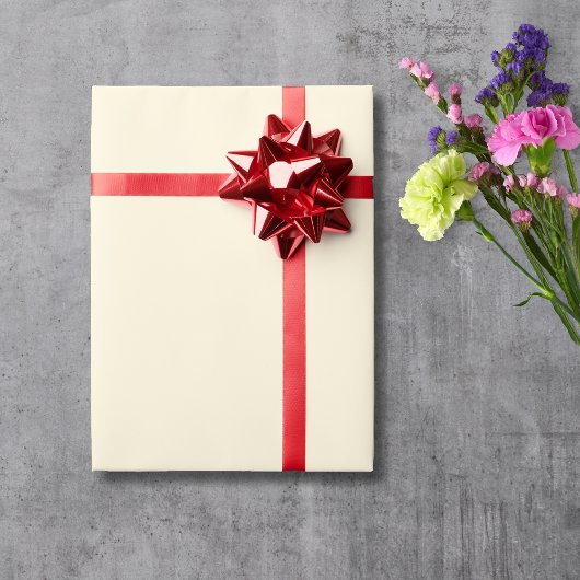 Ivory Cream Solid Color | Classic | elegant Geschenkpapier