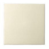 Ivory Cream Solid Color | Klassisches Elegant Fliese (Vorderseite)