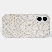 Ivory Crochet Lace Case-Mate iPhone Hülle (Rückseite (Horizontal))