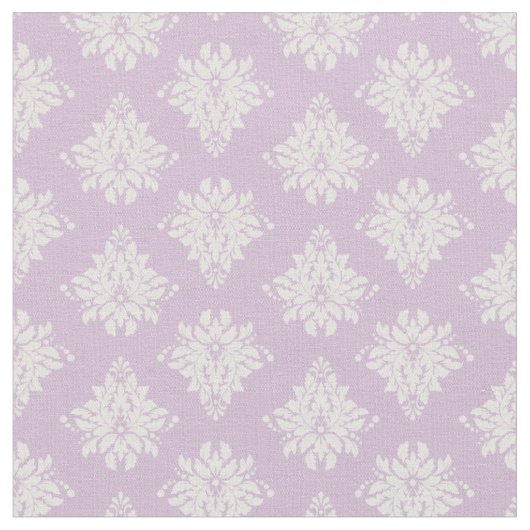 Ivory Damasks on Light Purple Stoff (Nahaufnahme)