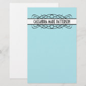 Ivory Deko Blüh Briefpapier (Vorne/Hinten)