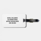 Ivory Deko Blüh Gepäckanhänger (Rückseite horizontal)