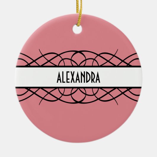 Ivory Deko Blüh Keramik Ornament (Vorne)