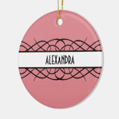 Ivory Deko Blüh Keramik Ornament (Links)