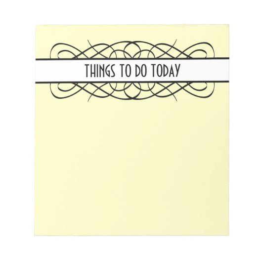 Ivory Deko Blüh Notizblock (Vorderseite)