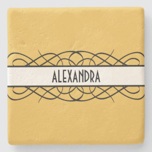 Ivory Deko Blüh Stone Untersetzer