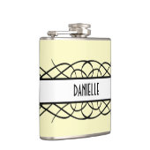 Ivory Deko Blühe Flask Flachmann (Rechts)