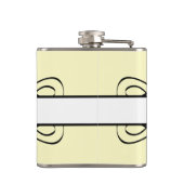 Ivory Deko Blühe Flask Flachmann (Rückseite)