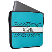 Ivory Deko Blühe Laptop Sleeve (Vorne Rechts)