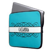 Ivory Deko Blühe Laptop Sleeve (Vorderseite Links)