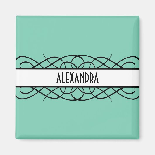 Ivory Deko Blühe Magnet (Vorne)