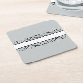 Ivory Deko Blühte Paper Untersetzer (angewinkelt)