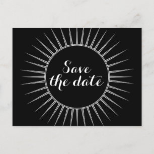 Ivory Deko Retro Save the Date Postkarte
