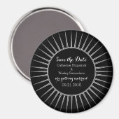 Ivory Deko Retro Speichern Sie das Date Magnet (Vorderseite/Rückseite)