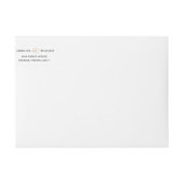 Ivory Deko String Lights Wraparound Address Label (Vorderseite)