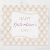 Ivory Diamond Tufting Personalisiert Wine Label Schaumweinetikett (Einzelnes Label)