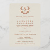 Ivory Doctor of Osteopathic Medicine Abschluss Folieneinladung (Vorderseite)