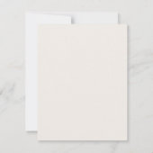 Ivory Double Frame Wedding Thank You Card Save The Date (Rückseite)