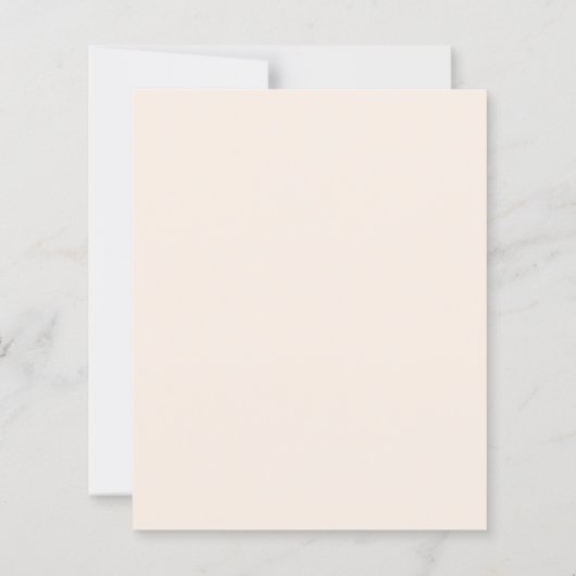 Ivory dusty rose florals Confirmation information (Rückseite)