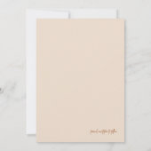 Ivory Earthy Tone Foto Speichern Sie die Terminkar Dankeskarte (Rückseite)