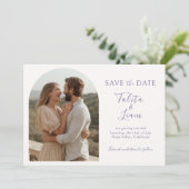 Ivory | Elegant Floral Script Arch Wedding (Stehend Vorderseite)