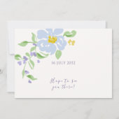 Ivory | Elegant Floral Script Arch Wedding (Rückseite)