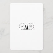 Ivory Faux Plaster Relief Roses Formal Wedding Einladung (Rückseite)