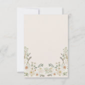 Ivory Floral Baby Dusche Danke Karte (Rückseite)