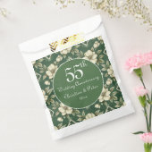 Ivory Floral und Emerald Wedding Anniversary Gunst Geschenktütchen (Versiegelt)
