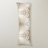 Ivory Flowers Body Pillow Seitenschläferkissen (Vorderseite Vertikal)