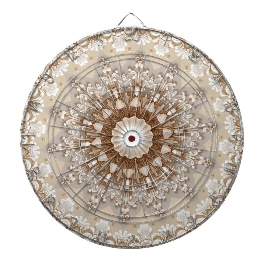 Ivory Flowers Dartboard Dartscheibe (vorne)