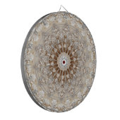 Ivory Flowers Dartboard Dartscheibe (Vorderseite Links)