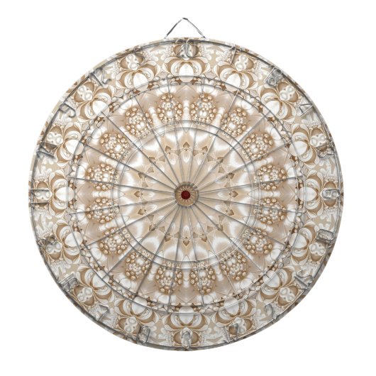 Ivory Flowers Dartboard Dartscheibe (vorne)