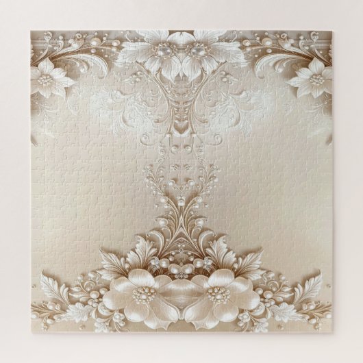 Ivory Flowers Jigsaw Puzzle (Vertikal)