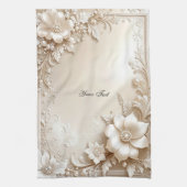 Ivory Flowers Kitchen Towel Geschirrtuch (Vertikal)